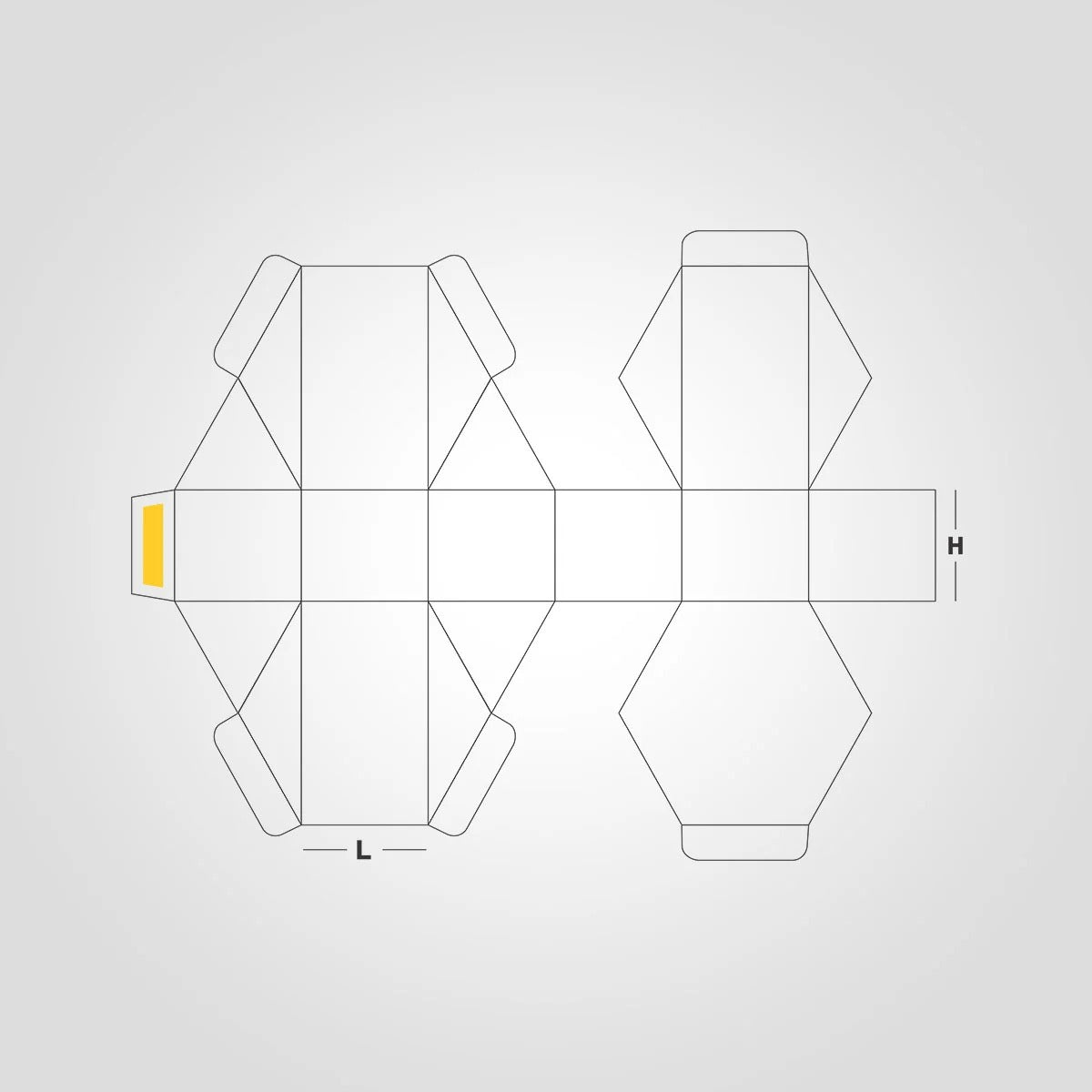 Custom Printed Hexagon Boxes