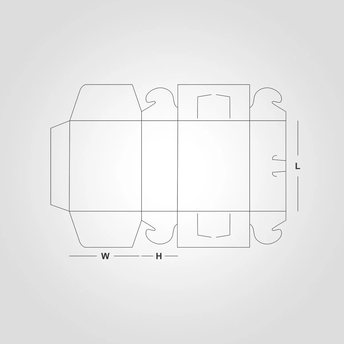 Custom Printed Side Lock Six Corner Boxes