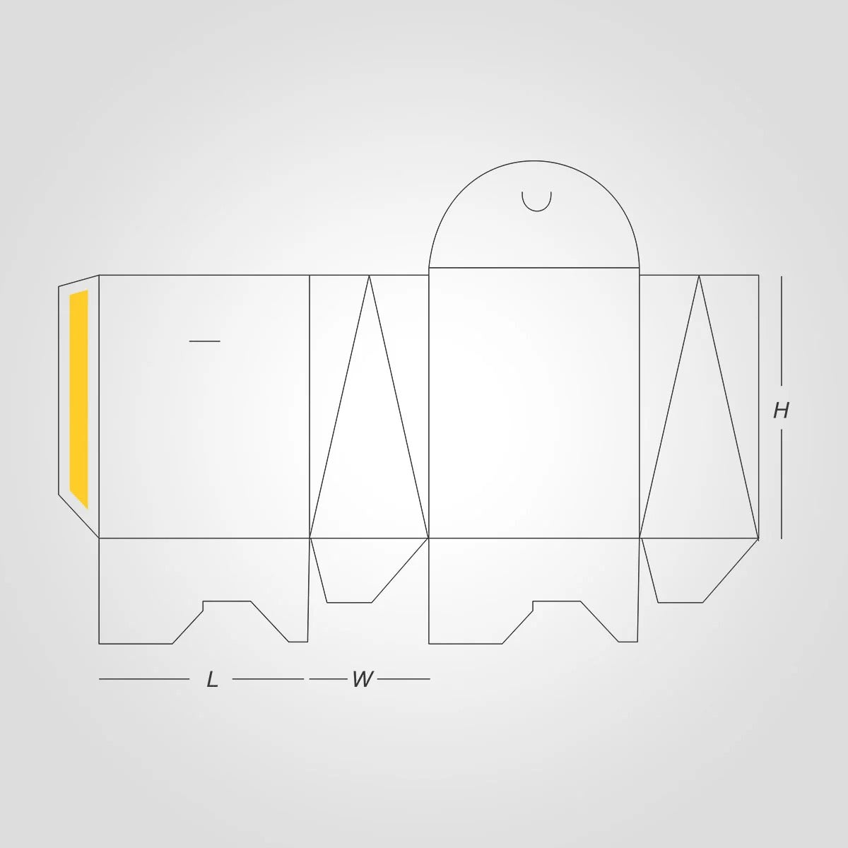 Custom Printed Gable Bag Auto Bottom