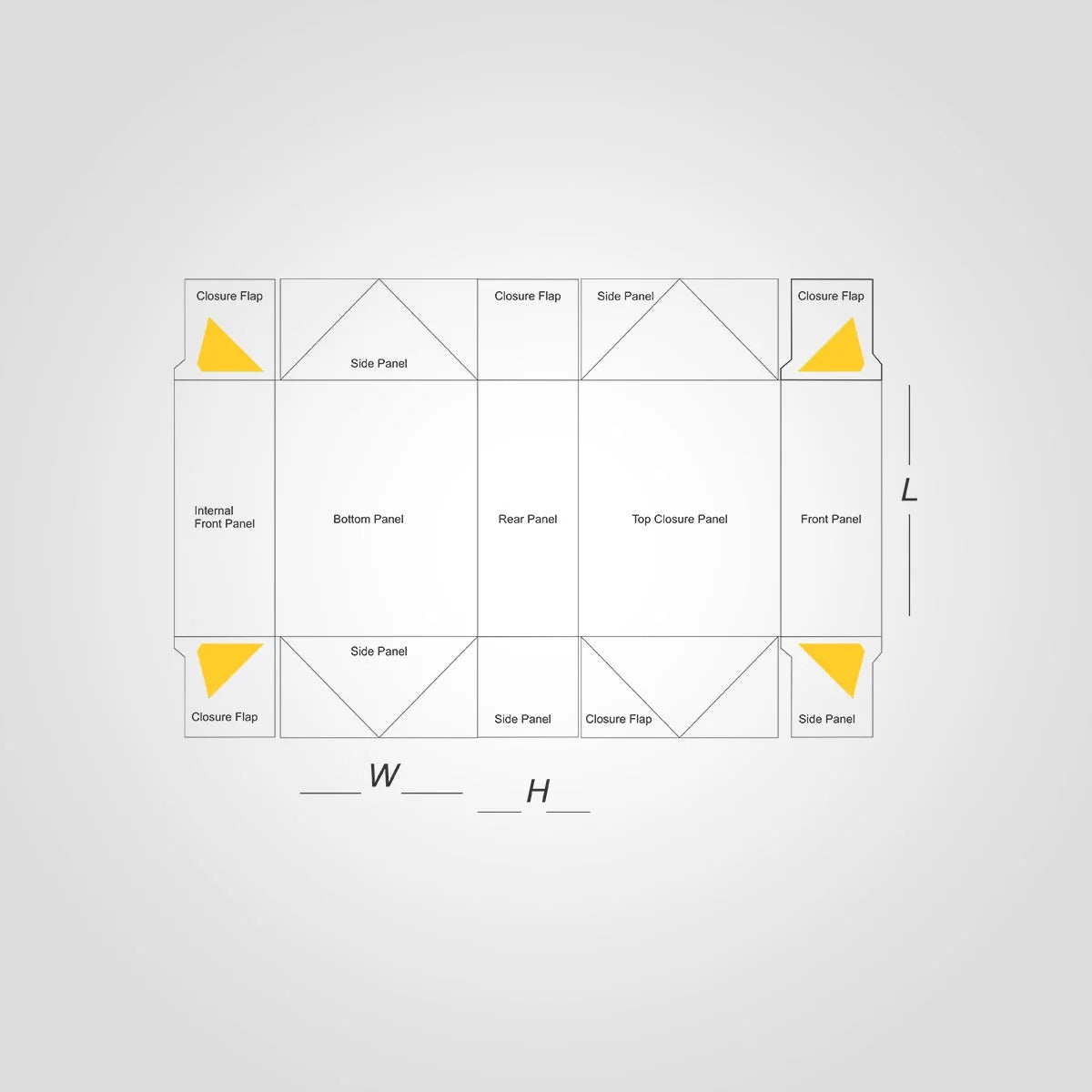 Custom Printed Regular Six Corner Boxes