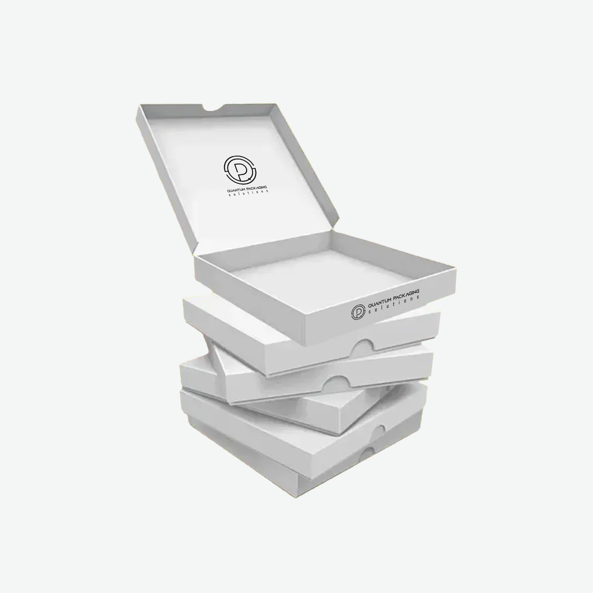 Plain White Pizza Boxes