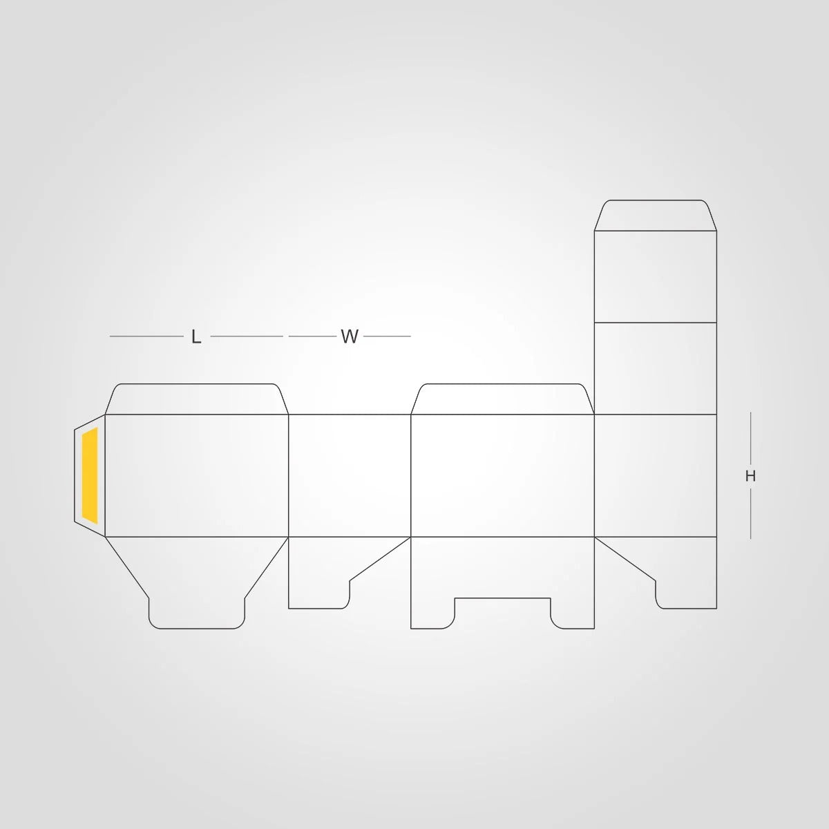 Custom Printed 1-2-3 Bottom Display Lid Boxes