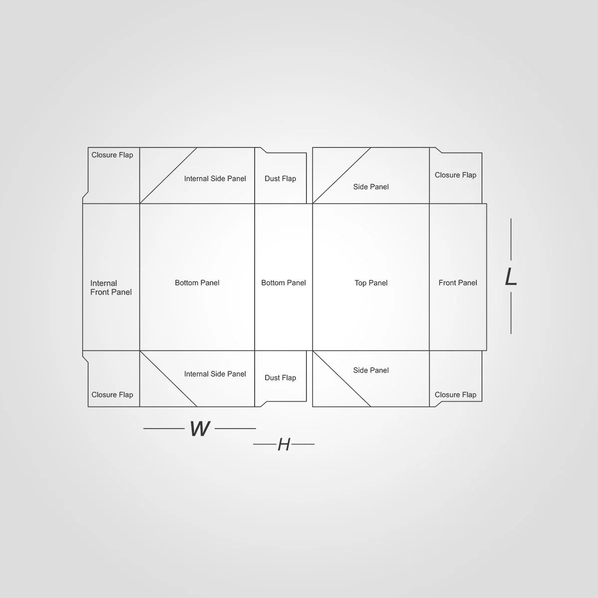 Custom Printed Four Corner Cake Boxes