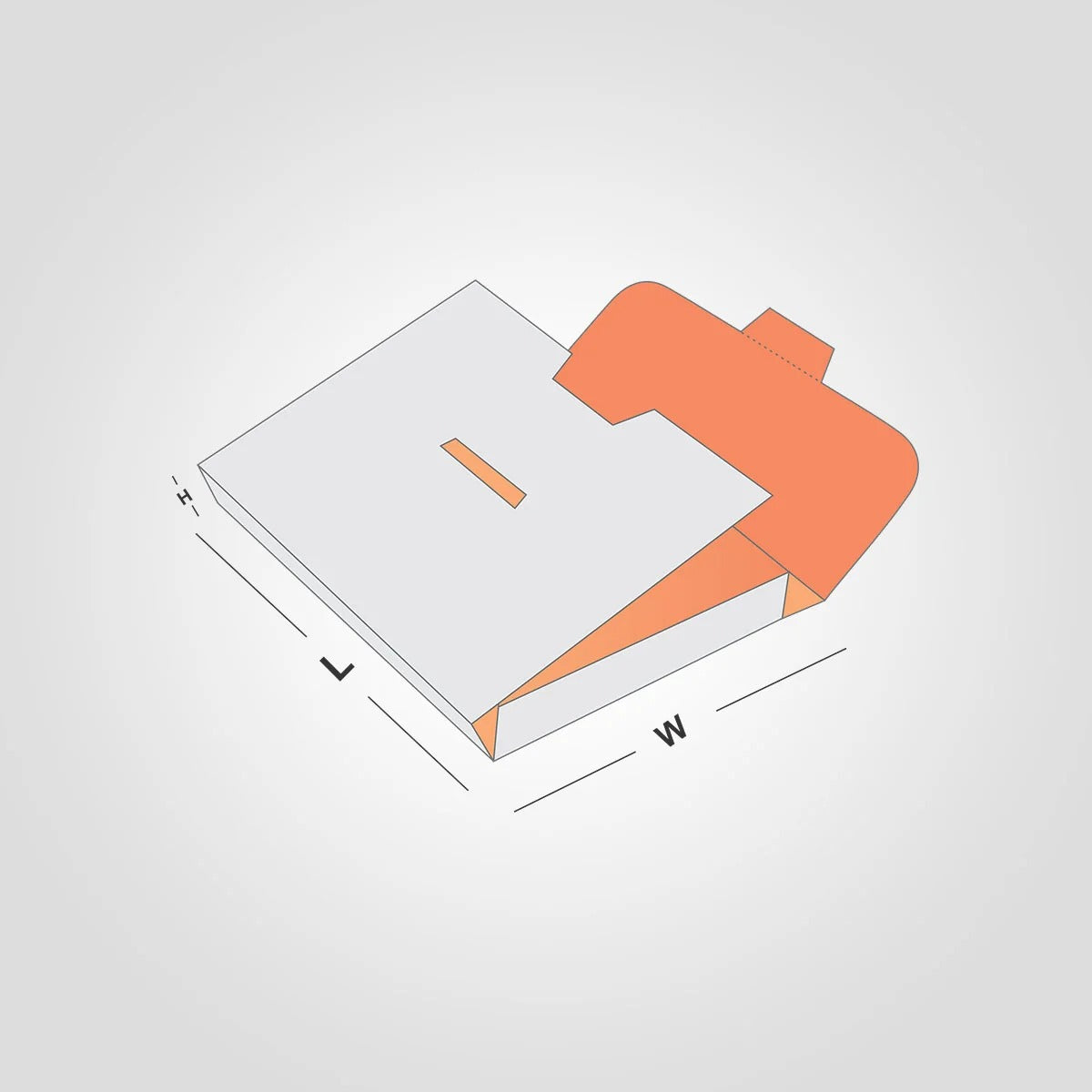 Custom Printed Paper Brief Case Boxes