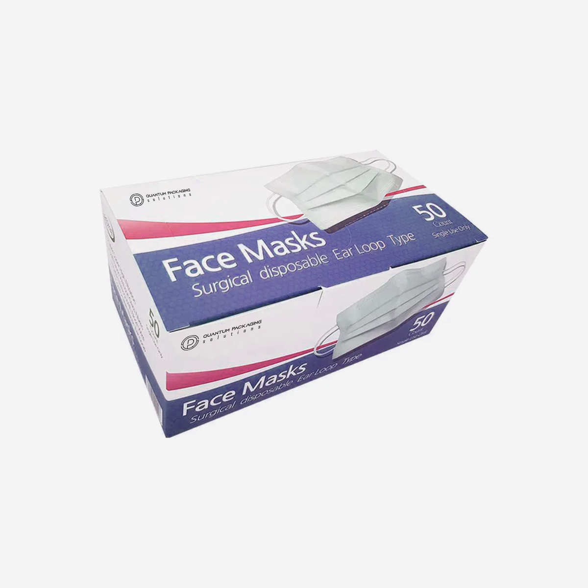 White Surgical Face Mask Boxes
