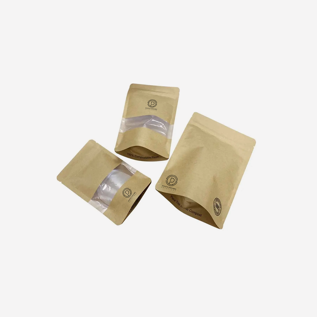 Wholesale Compostable stand up pouches